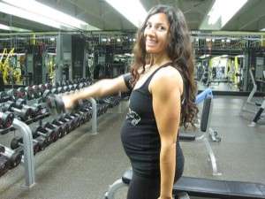 Pregnancy Workout: Front Delt Raise