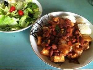 Tamarind Barbecue Beans and Yuca