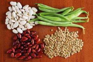 Various types of beans