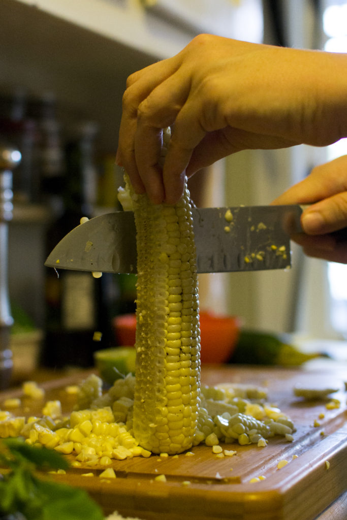 Vegan Corn Shucking!