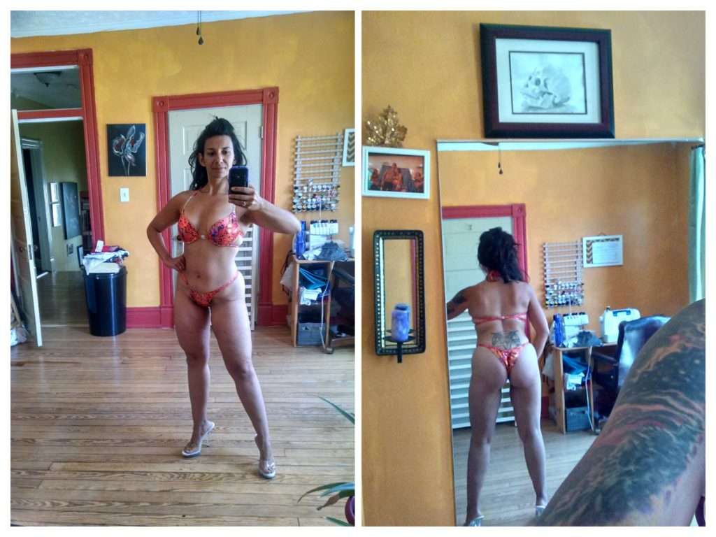 Postpartum Vegan Bikini Competitor 8 Weeks Out