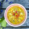 Oil-Free Plant-Based Summer Squash and Corn Chowder