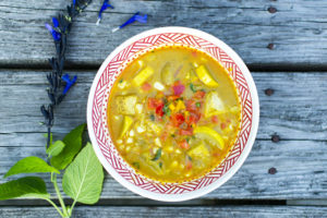 Oil-Free Plant-Based Summer Squash and Corn Chowder