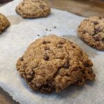 Supersized Vegan Olive Oil Tahini Chocolate Chip Cookies